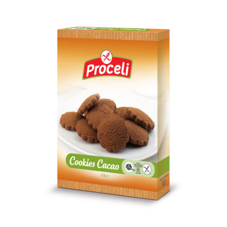 sin gluten de Proceli cookies de cacao crujientes