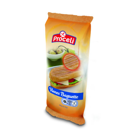 Vienes Baguette a la plancha o al horno sin gluten de Proceli