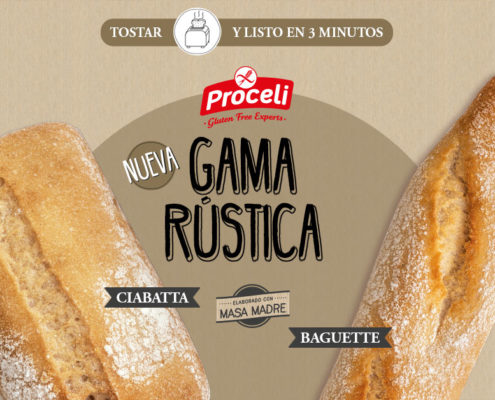 Pan rústico sin gluten con masa madre de Proceli
