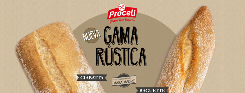Pan rústico sin gluten con masa madre de Proceli