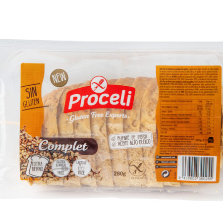 pan molde complet sin gluten proceli